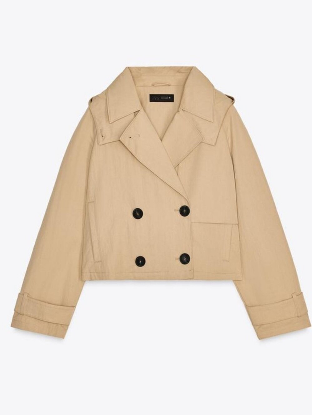 Zara Cropped Trench Coat - Size XS